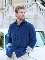 Dark Blue Cord Shirt