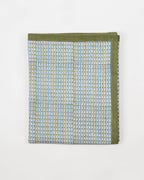 Green Dash & Dot - Block Printed Cotton Tablecloth