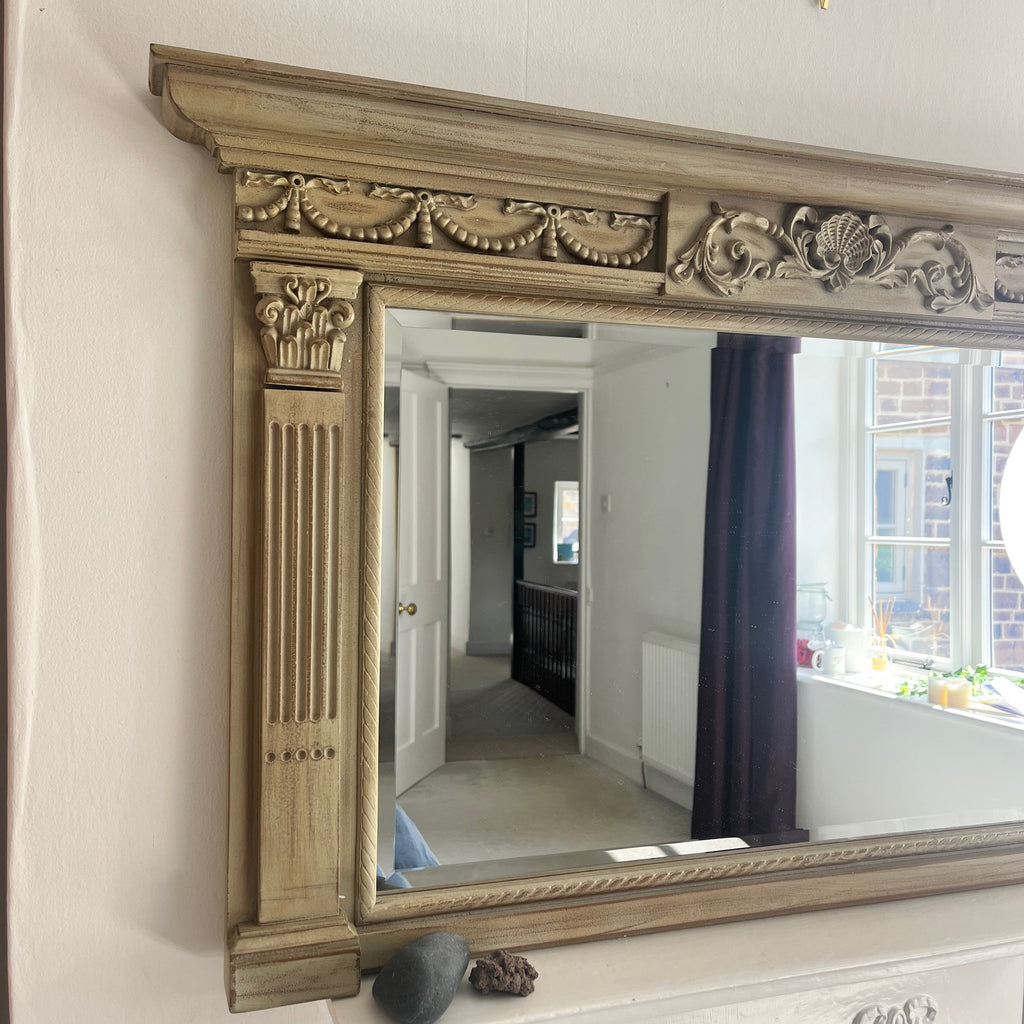 Decorative Neo-Classical Overmantle Mirror