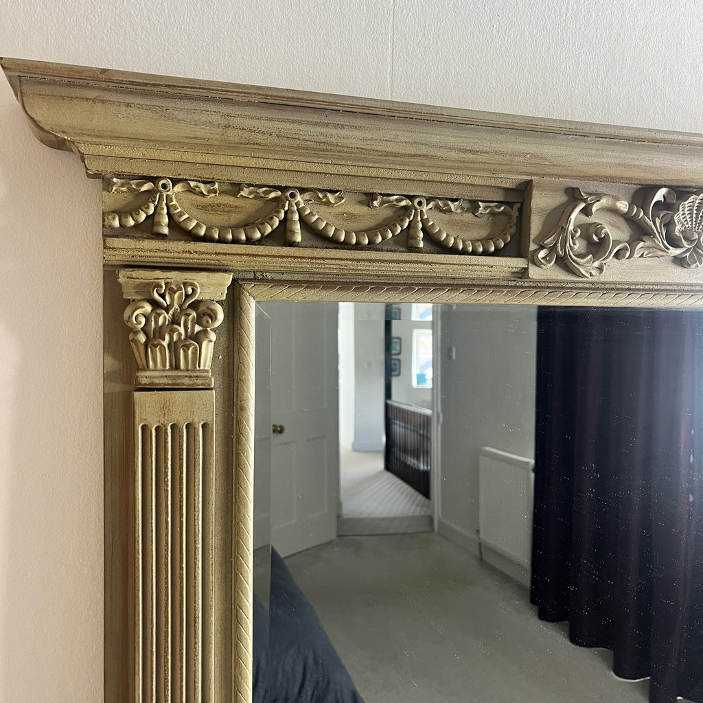 Decorative Neo-Classical Overmantle Mirror