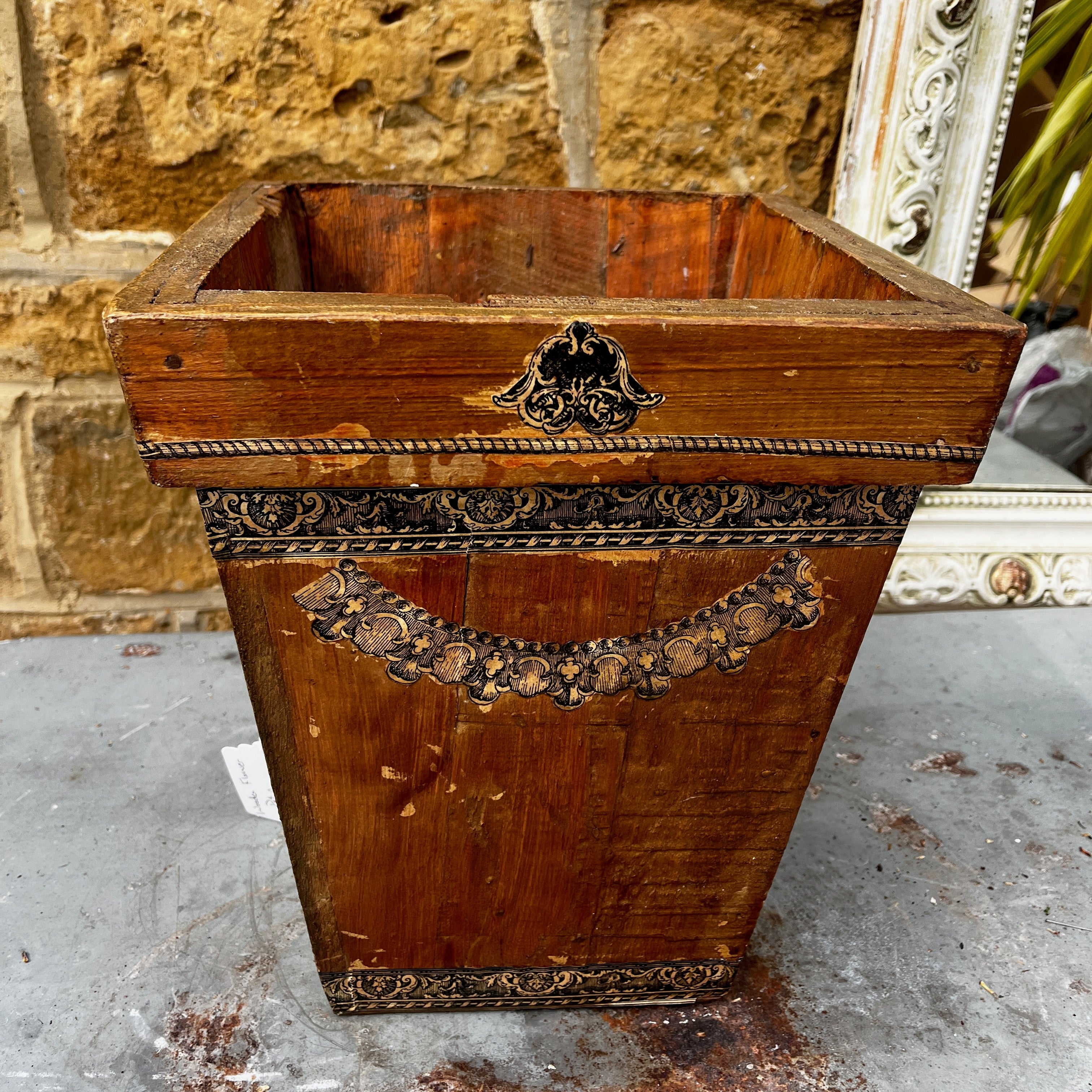 Rustic Wooden Planter / Bin