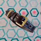 Handmade Leather Long Dog Collar