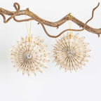 Double Paper Fan Star Christmas Decoration | Boxed Set of 2