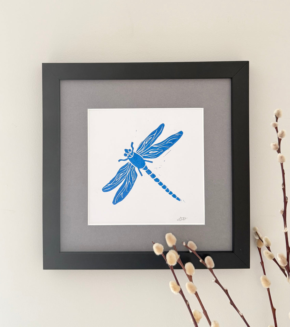 'Dancing with wings' Dragonfly - Original Print