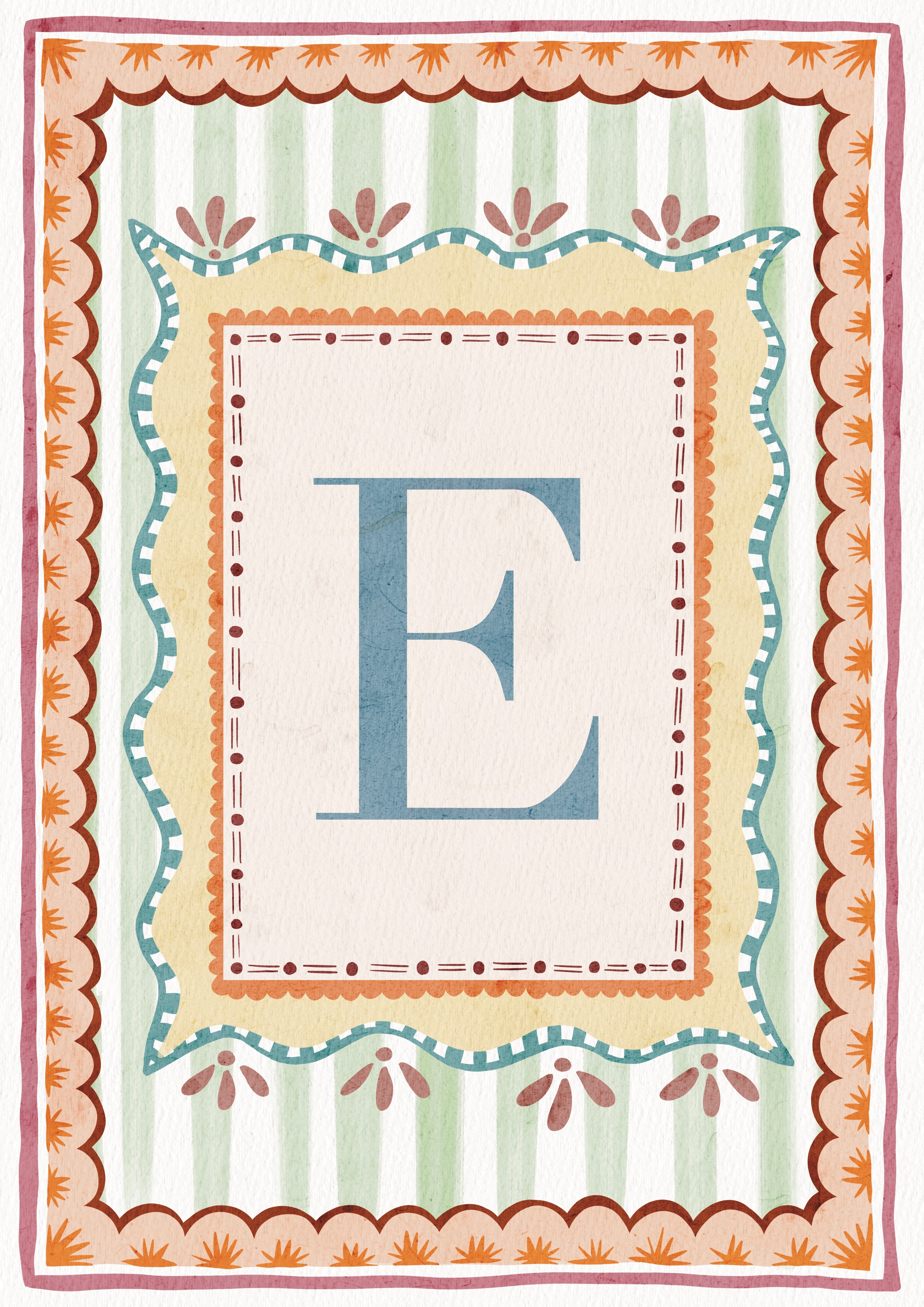 ALPHABET LETTERS ~ Blue / Pink / Green /