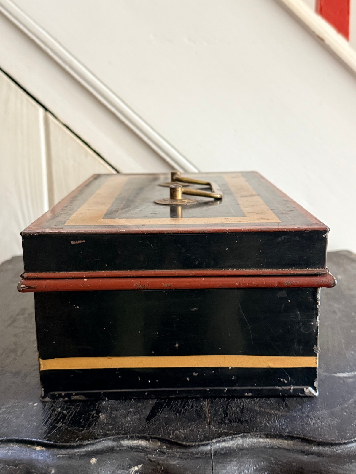 Antique Metal Cash Box C1910