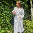 Tallis Blue Muslin Dressing Gown