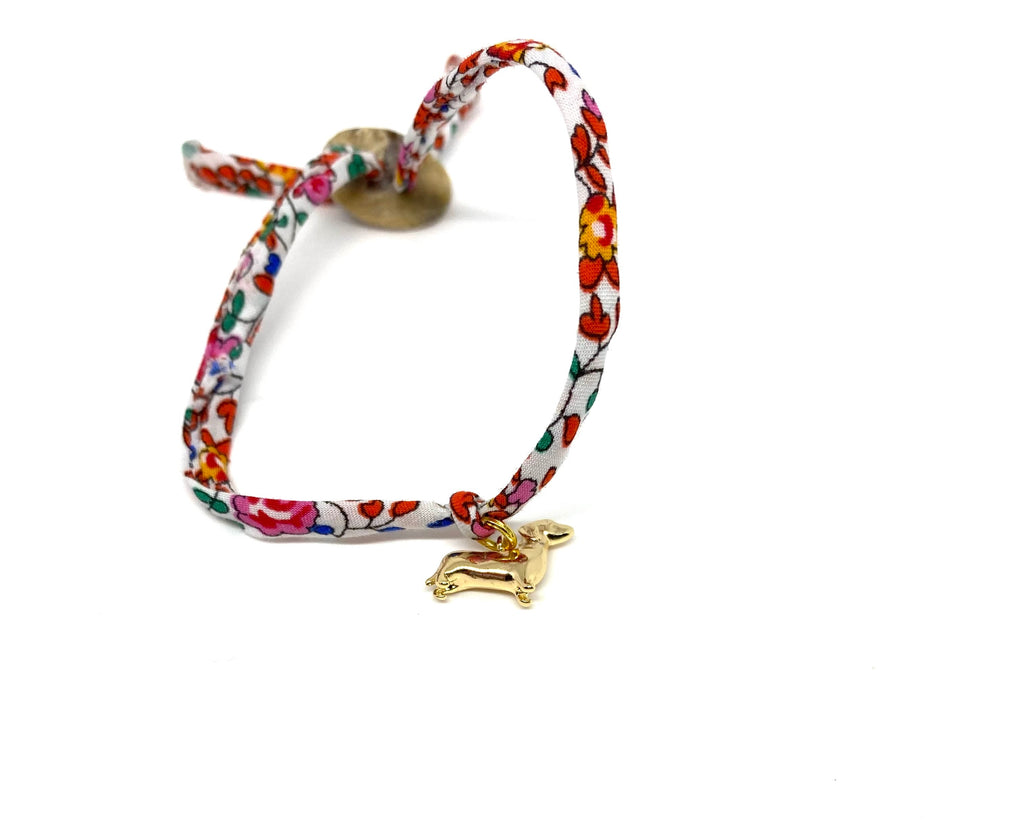Pretty Liberty of London sausage dog bracelet