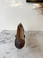 Early 20th Century West African Weaving Shuttle mounted on Perspex