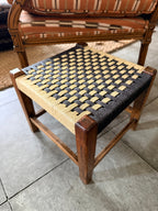 Midcentury Woven Stool 1