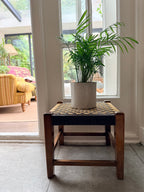 Midcentury Woven Stool 1