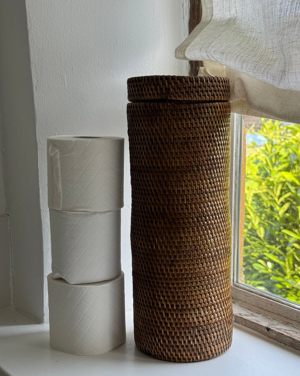 Talise Toilet Roll Holder / Vanity Bin