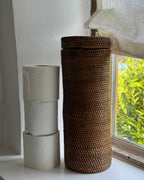 Talise Toilet Roll Holder / Vanity Bin