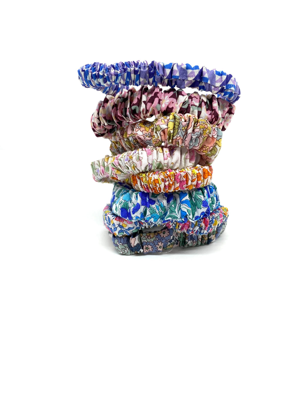 A trio of Liberty of London skinny hair scrunchies