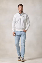 The Weekend Quarter-Zip in Ecru