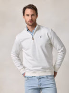 The Weekend Quarter-Zip in Ecru
