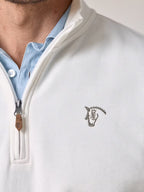 The Weekend Quarter-Zip in Ecru