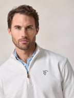 The Weekend Quarter-Zip in Ecru