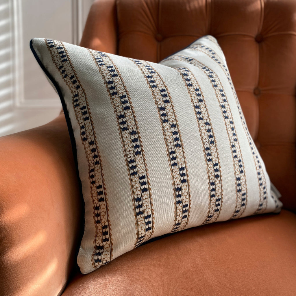 Ela Stripe Square Cushion