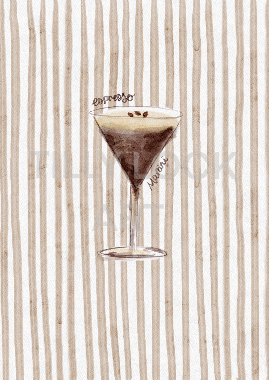 STRIPY ESPRESSO MARTINI