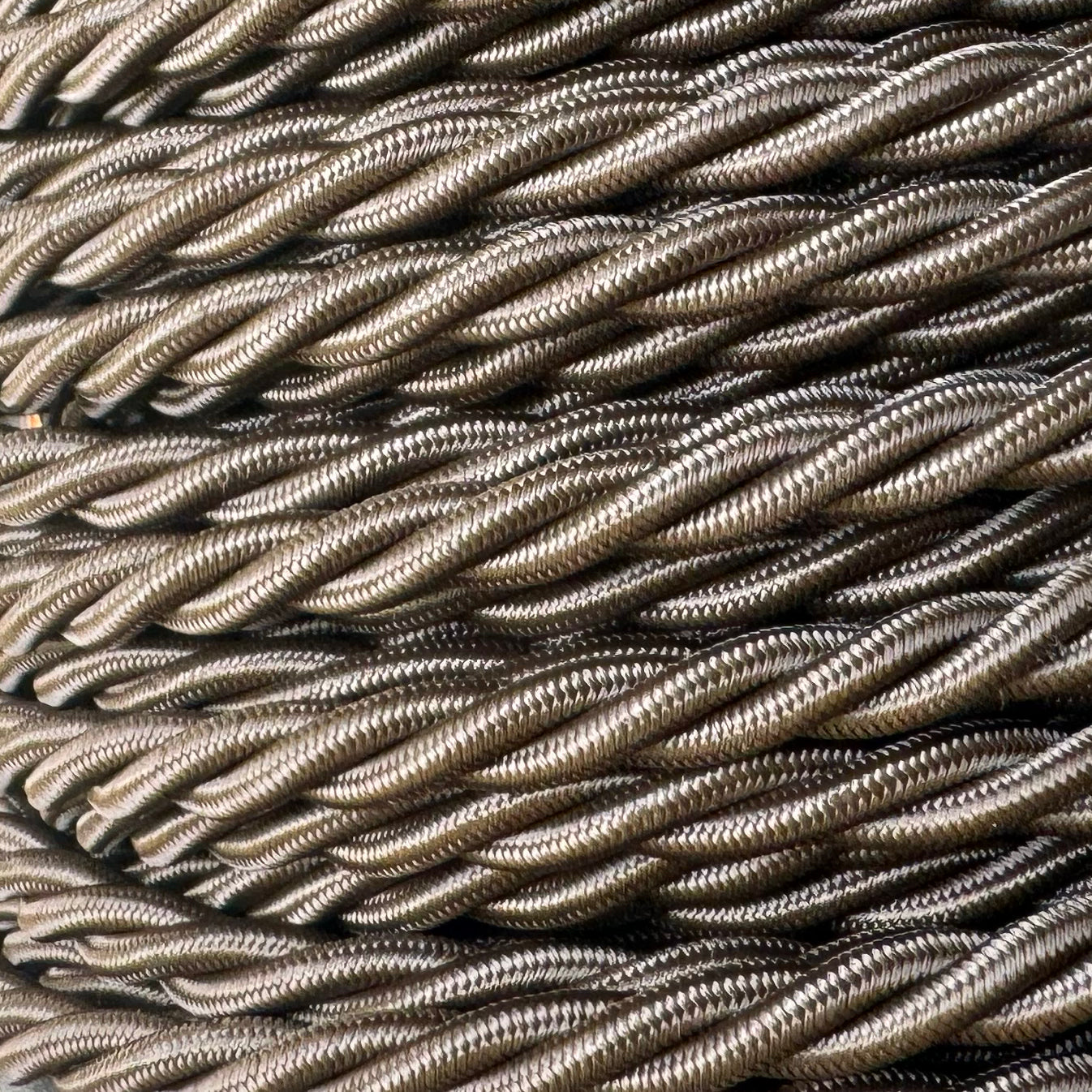 Espresso - Lola's Leads EU Fabric Extension Cable
