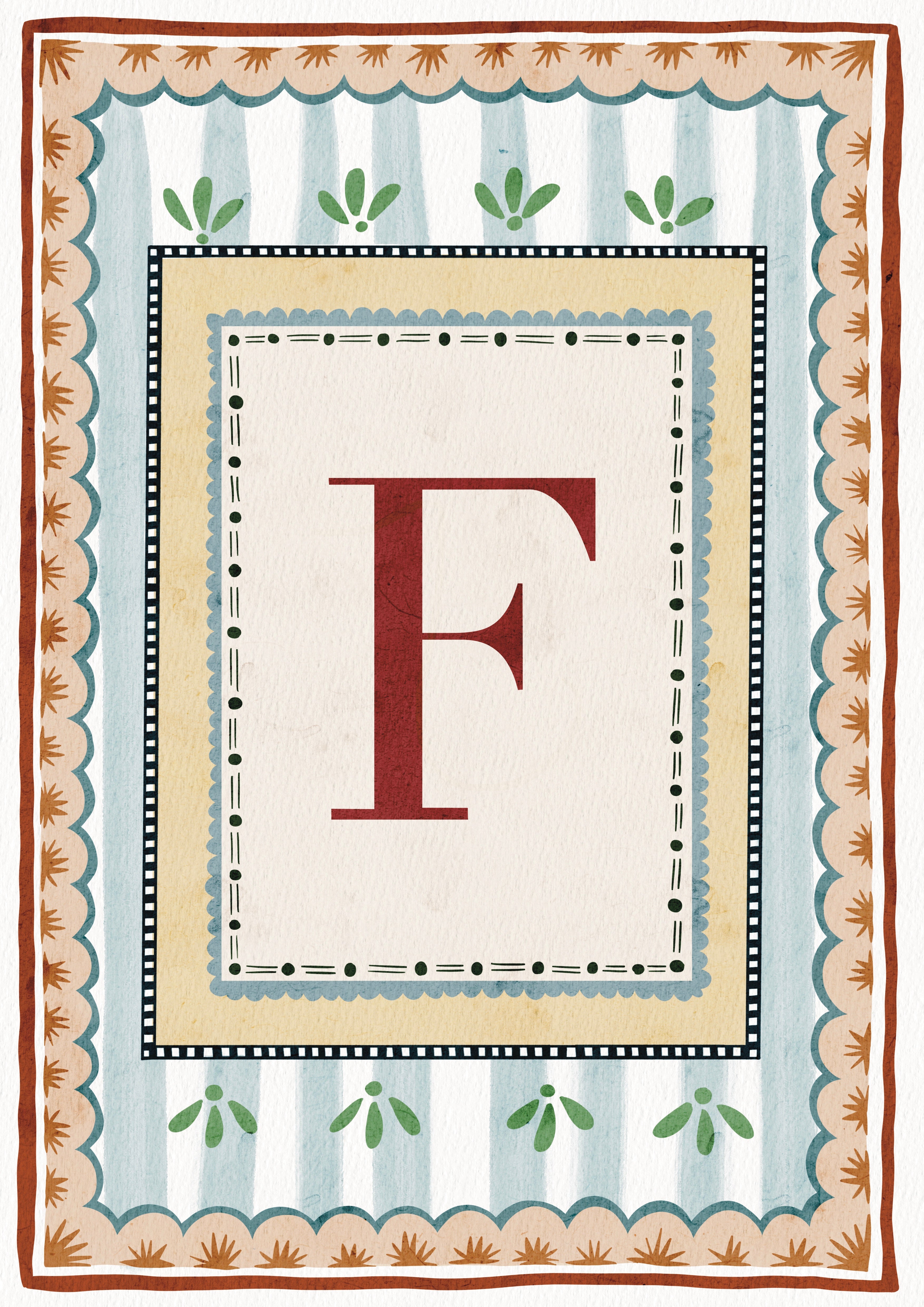 ALPHABET LETTERS ~ Blue / Red