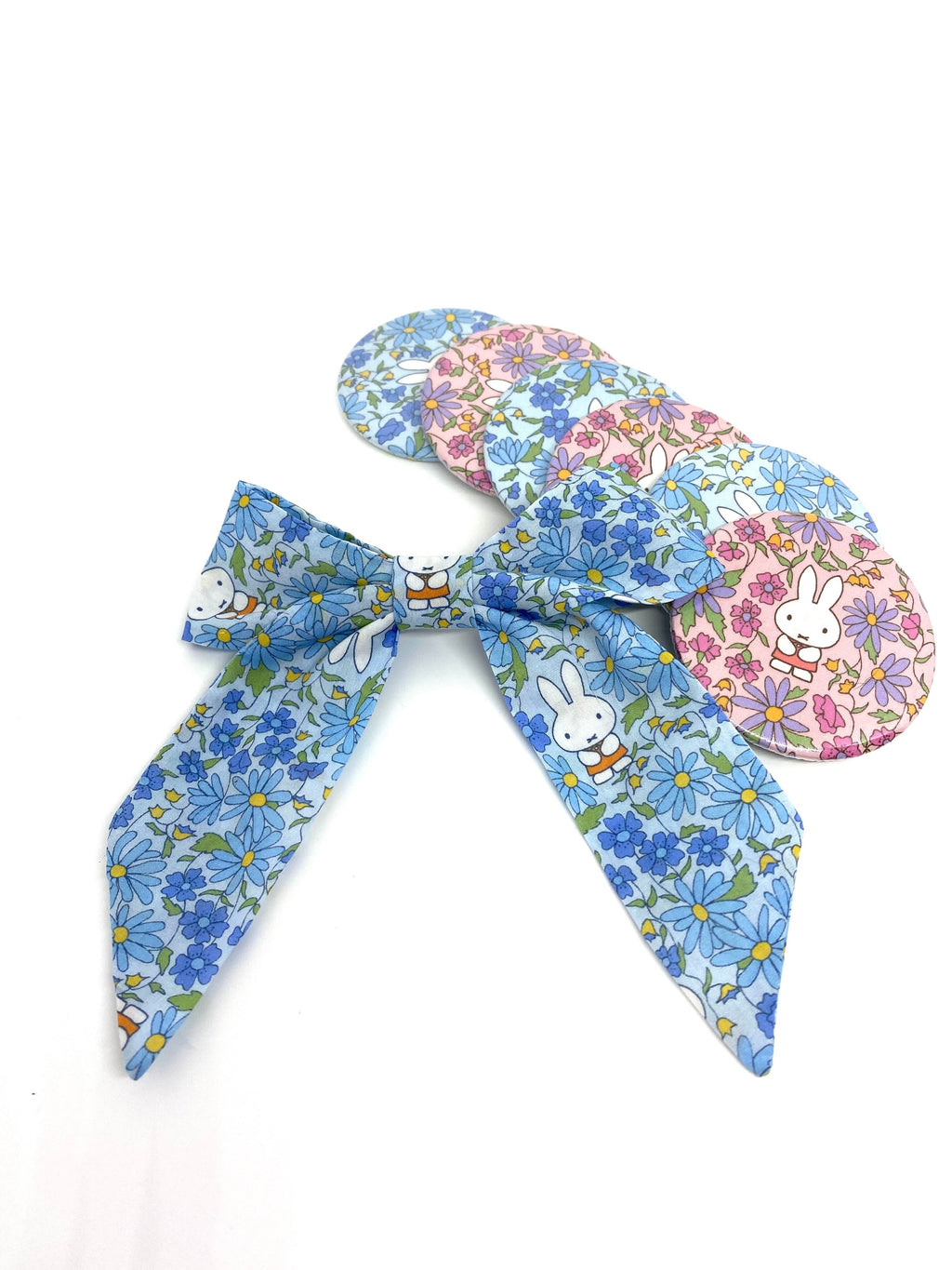 Pretty Miffy Liberty fabric barrette bow clip