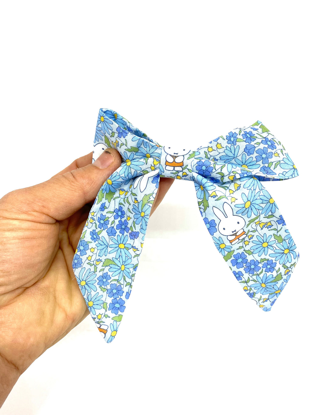Pretty Miffy Liberty fabric barrette bow clip