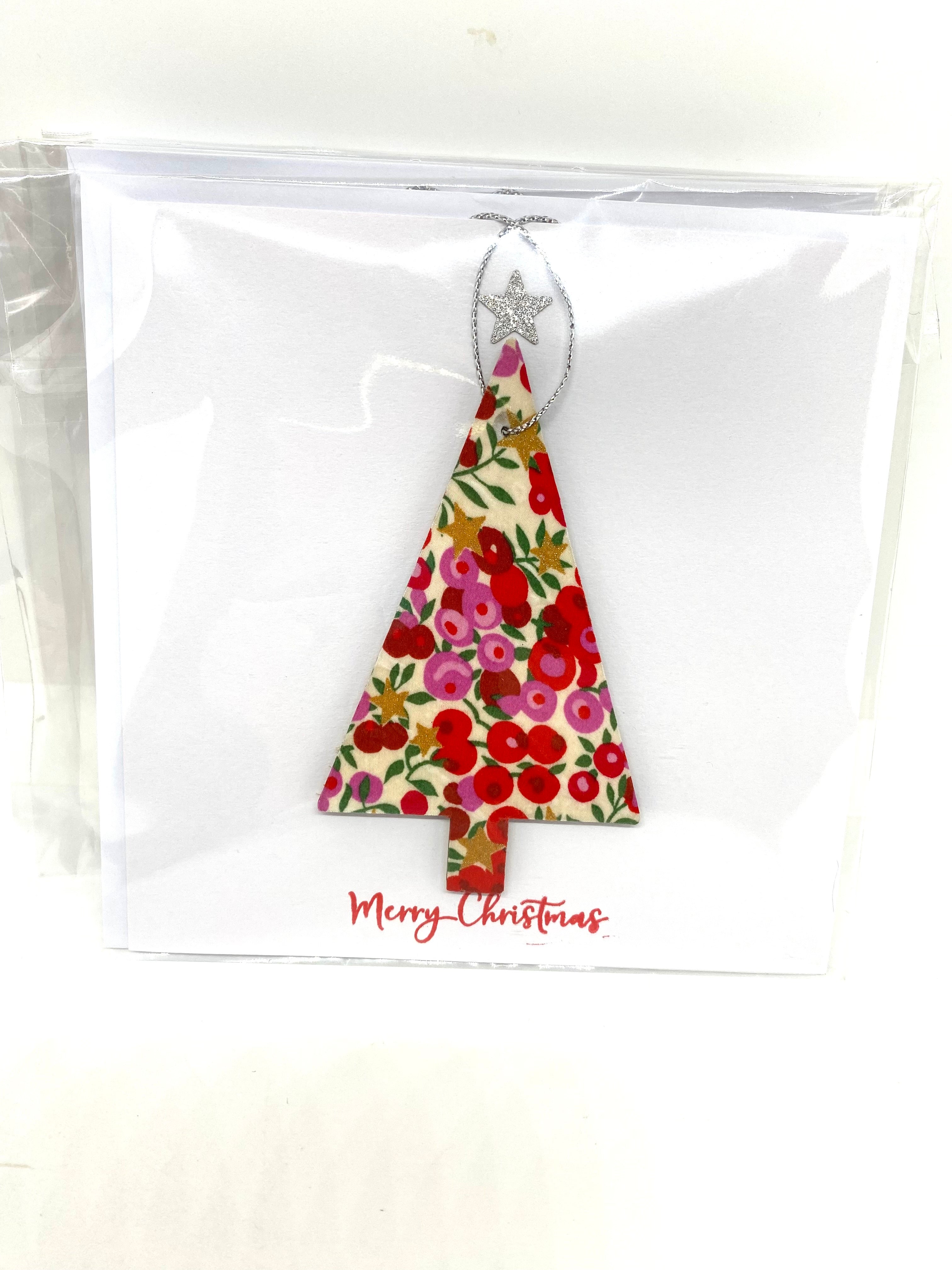 Liberty of London wooden Scandi Christmas tree card