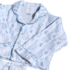Blue Giraffe Organic Muslin Pyjamas