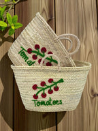 Tomato Vine Straw Basket | Handmade in Morocco