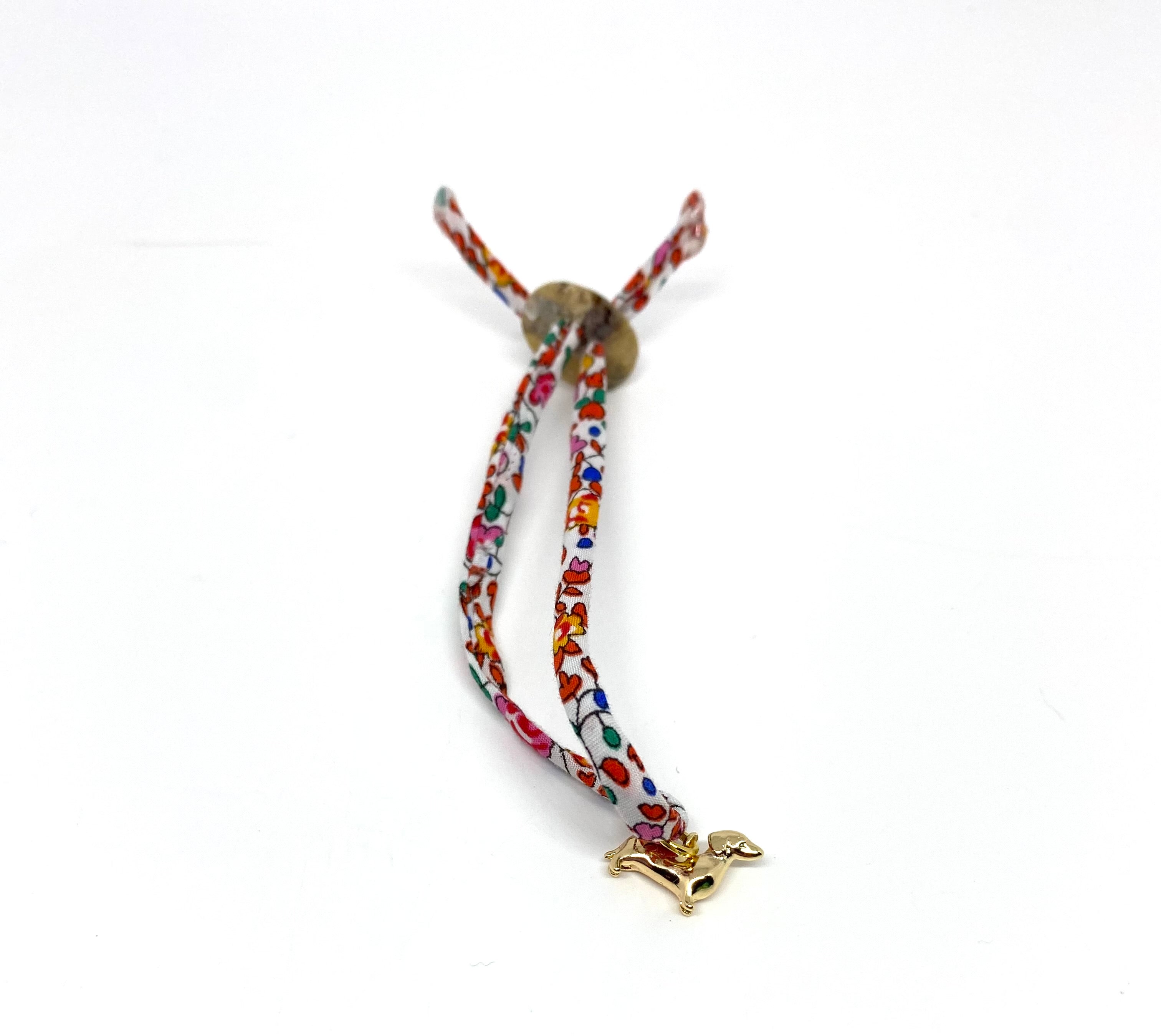 Pretty Liberty of London sausage dog bracelet