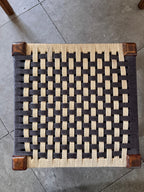 Midcentury Woven Stool 1