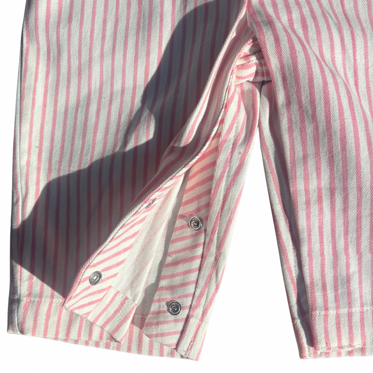 Pink Stripe Dungarees