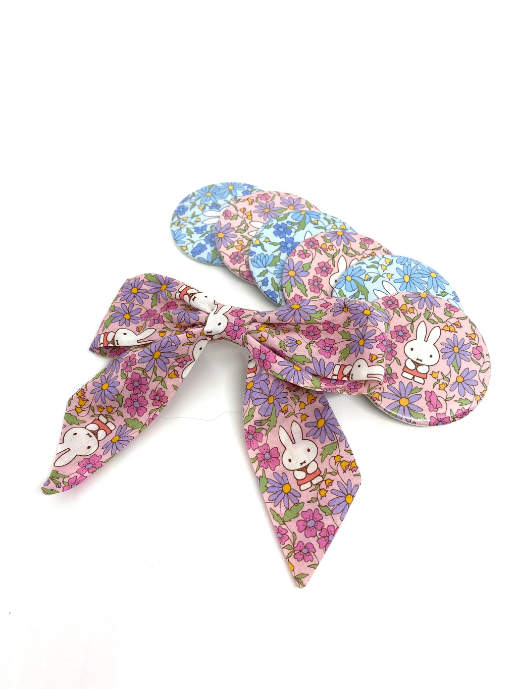 Pretty Miffy Liberty fabric barrette bow clip