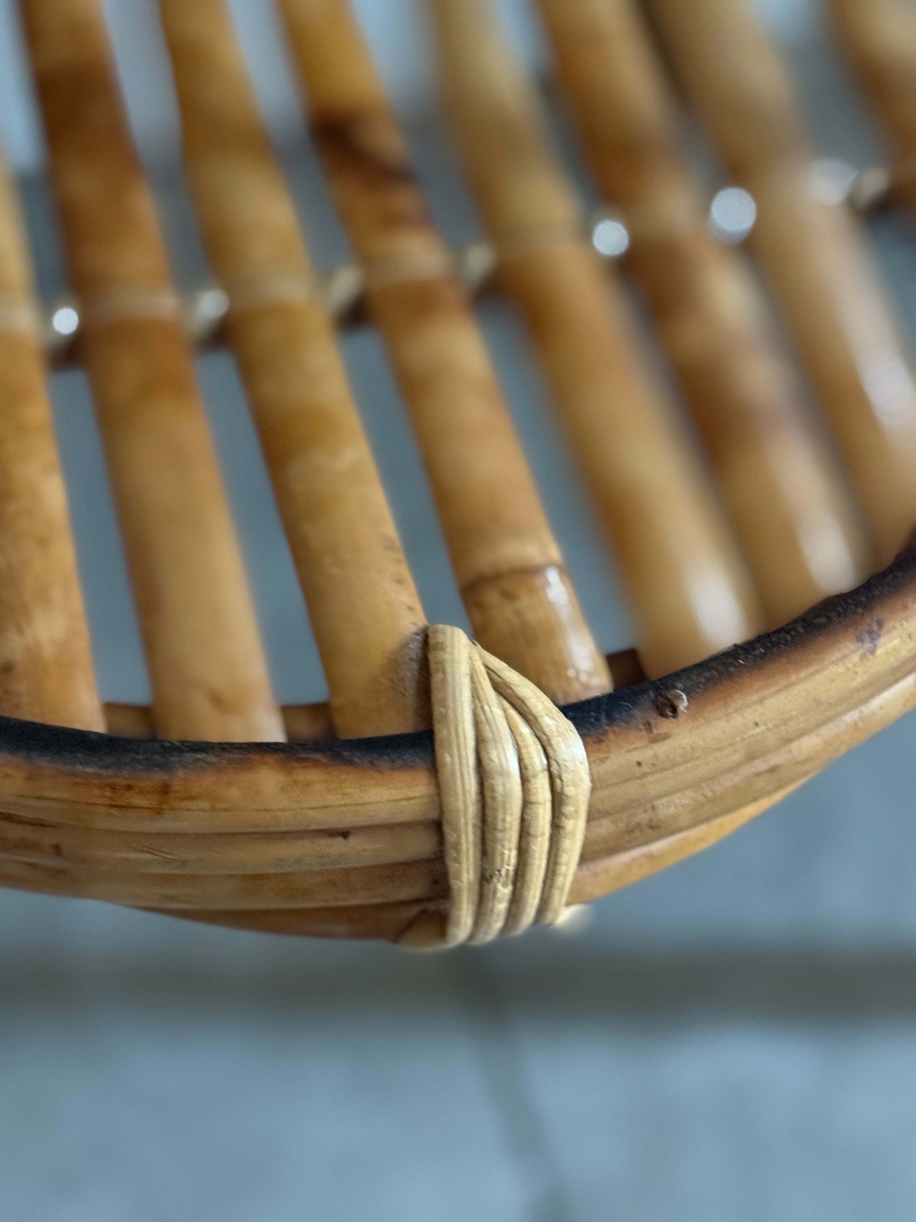 19th Century Little Tiger Bamboo Child or Display Chair