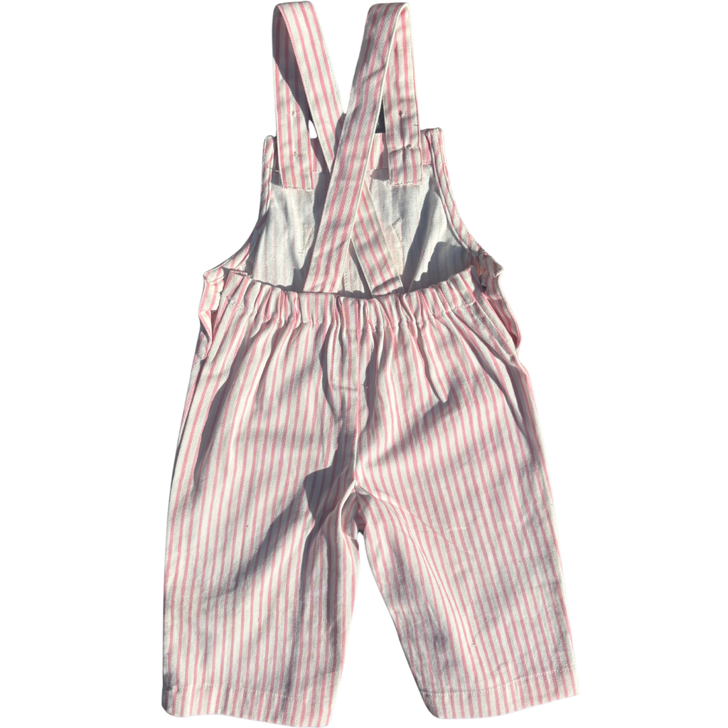 Pink Stripe Dungarees