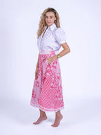 'FEATHER' SKIRT IN PINK