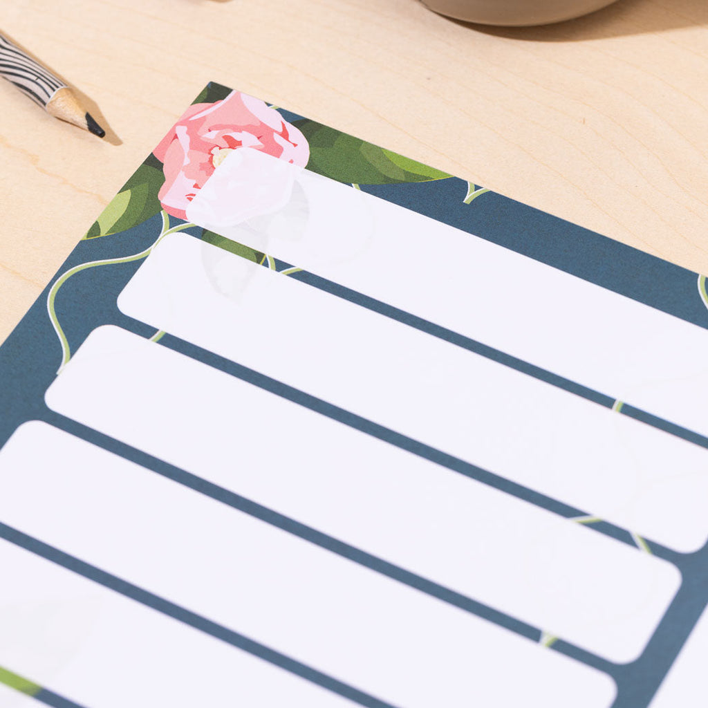 Floral Trellis A4 Weekly Meals/to-do Planner Pad