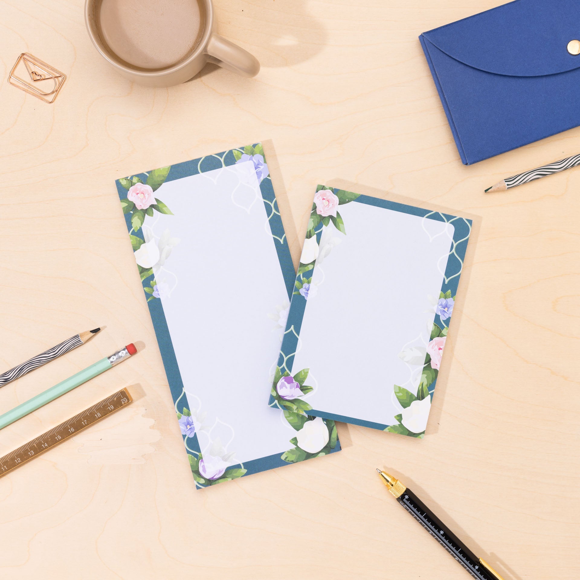 Floral Trellis Small Notepad Gift Set