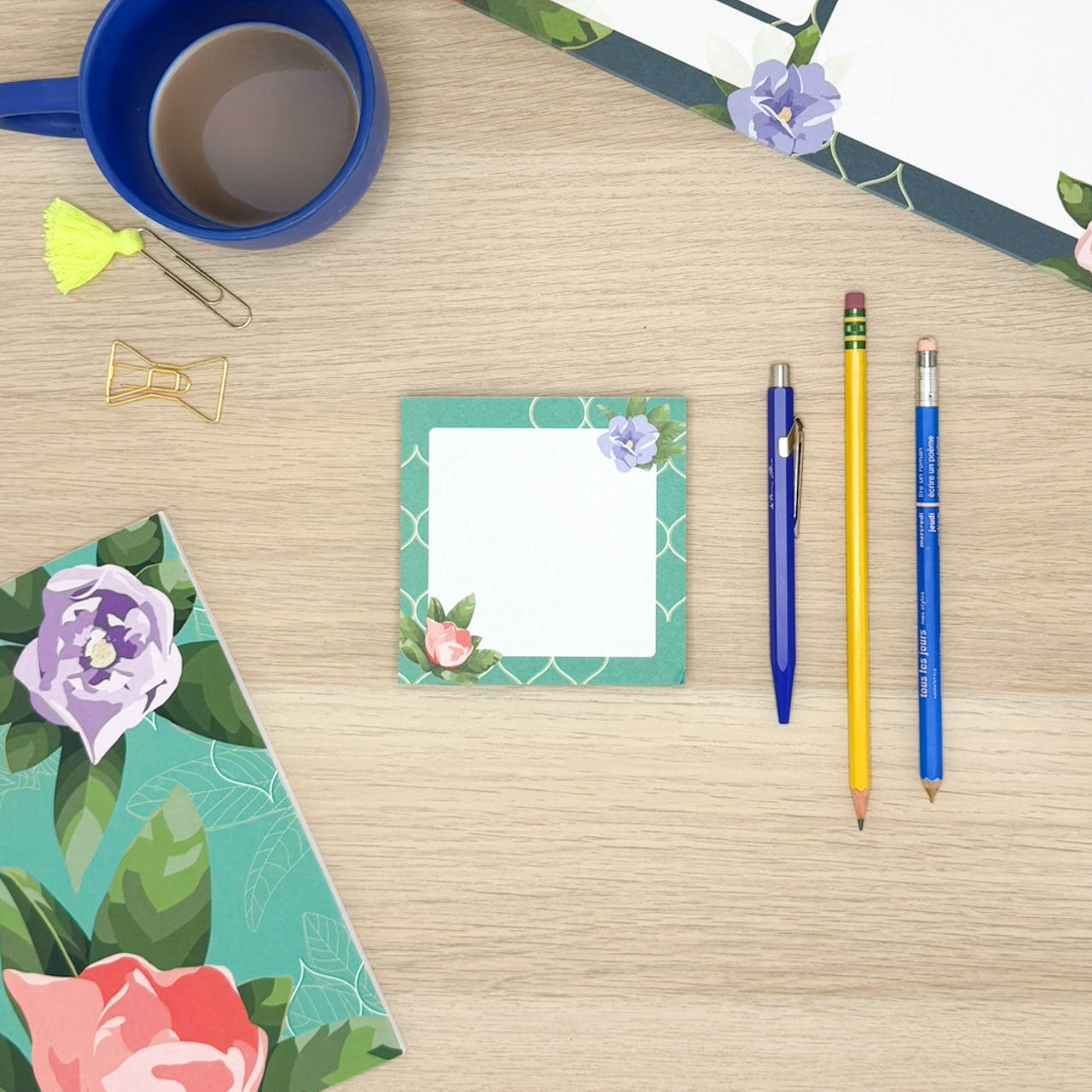 Floral Trellis Memo Block