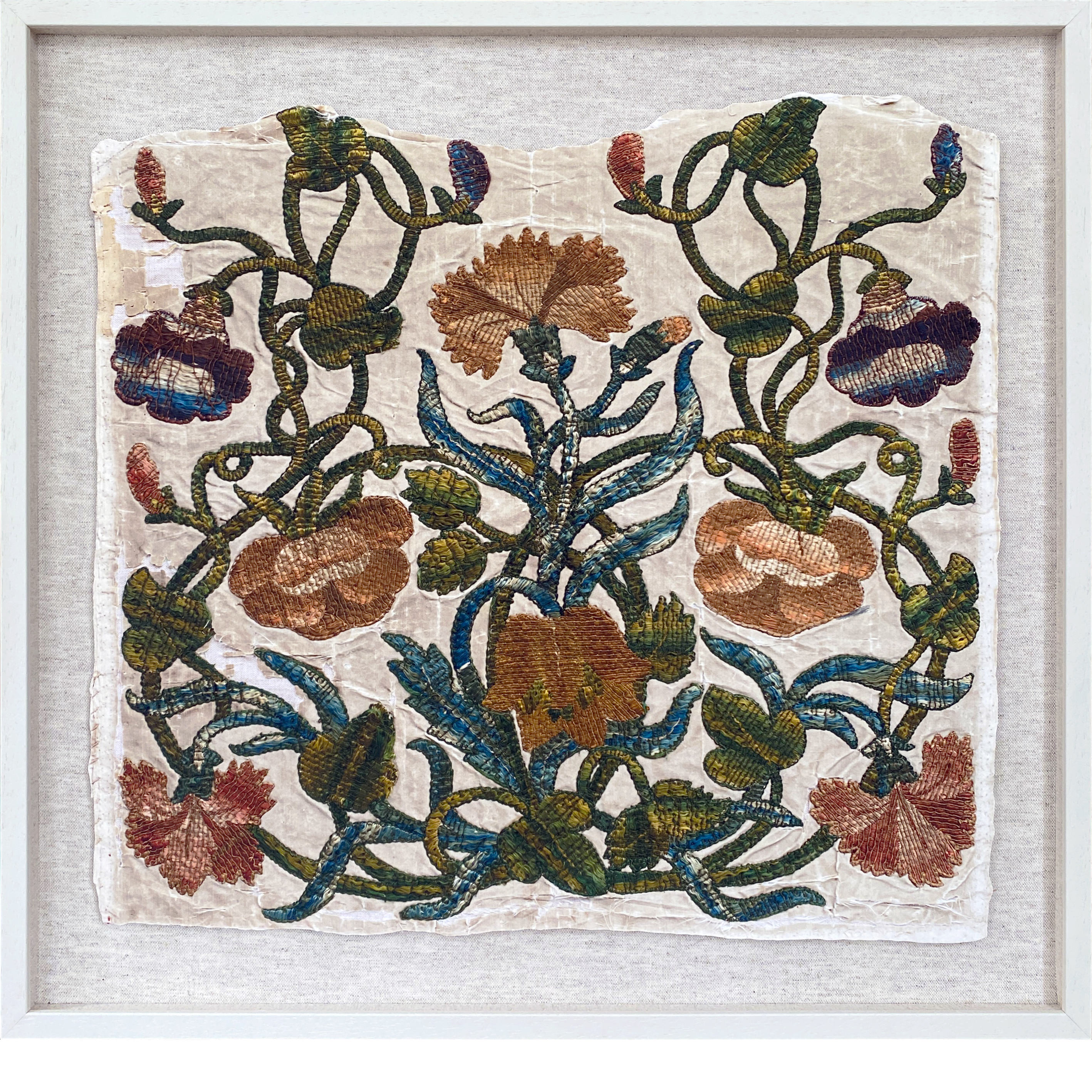 Florence Framed Embroidery Print - Medium