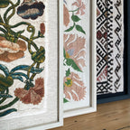 Florence Framed Embroidery Print - Medium