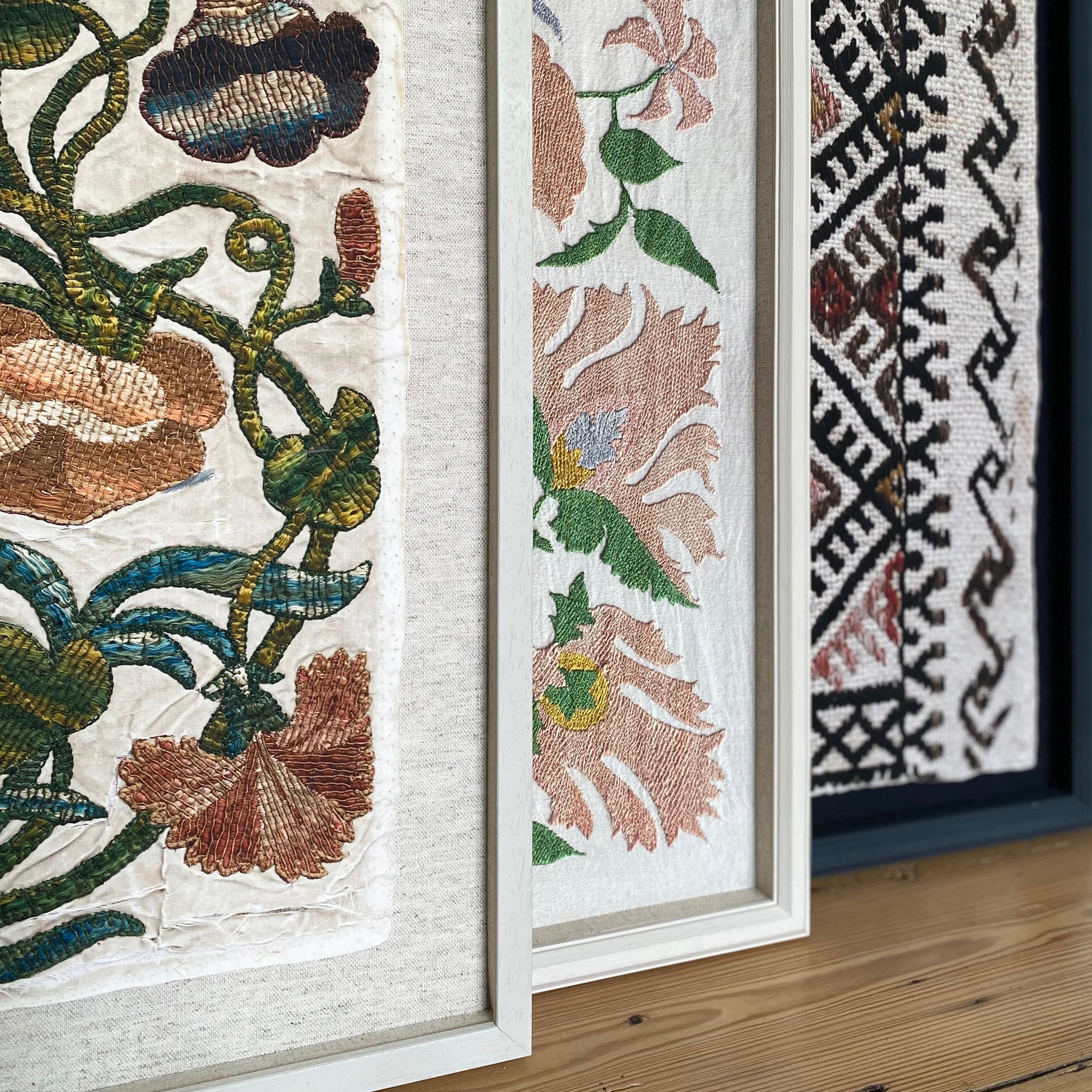 Florence Framed Embroidery Print - Medium