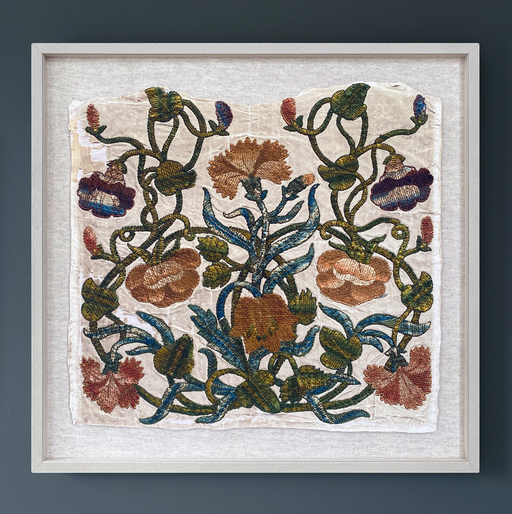 Florence Framed Embroidery Print - Medium