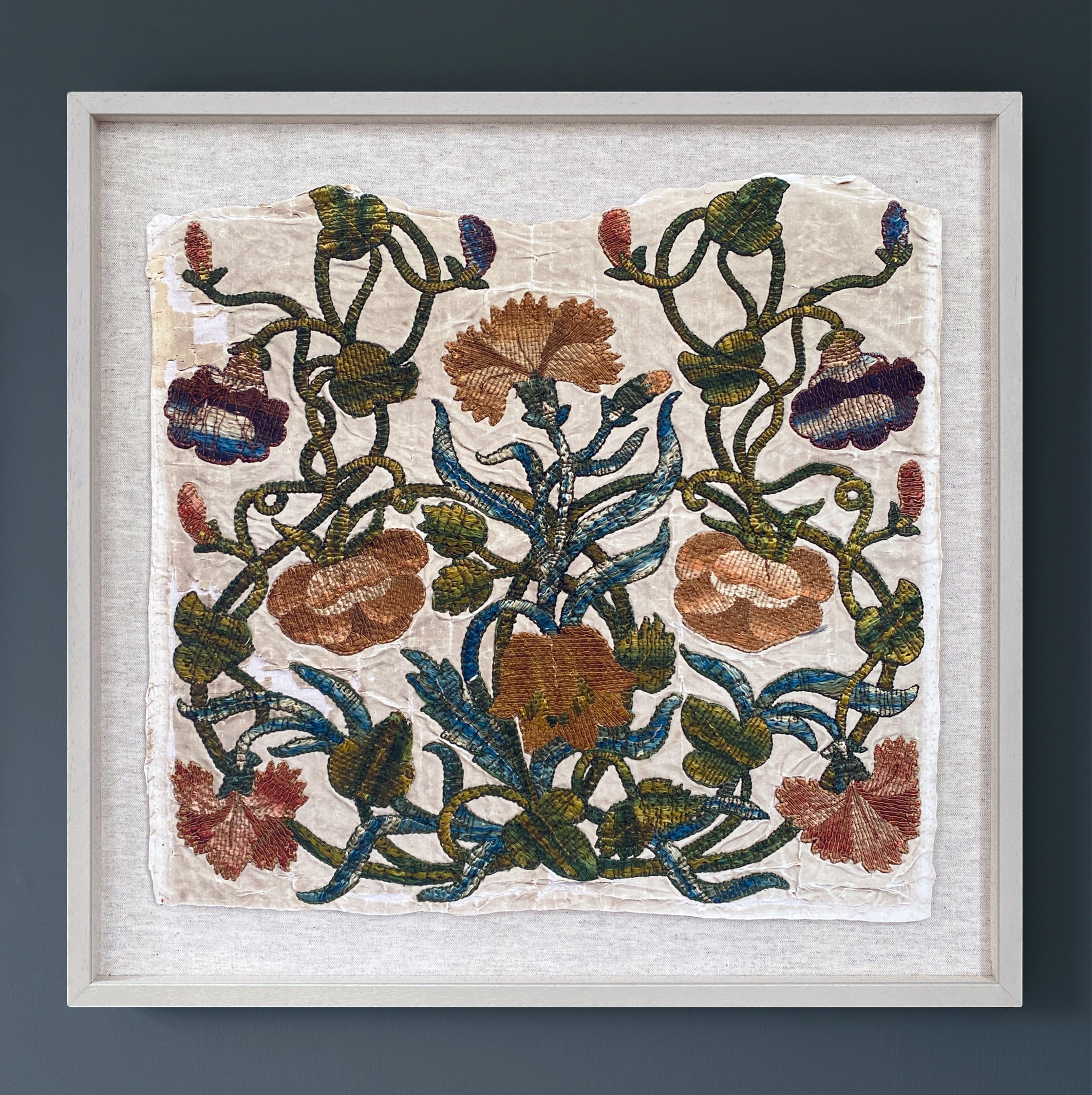 Florence Framed Embroidery Print - Medium
