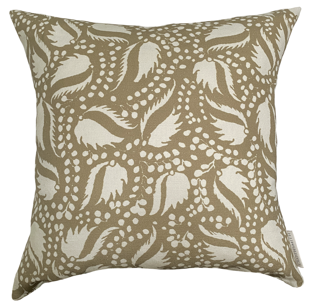 Florian Square Cushion - Rusty pink