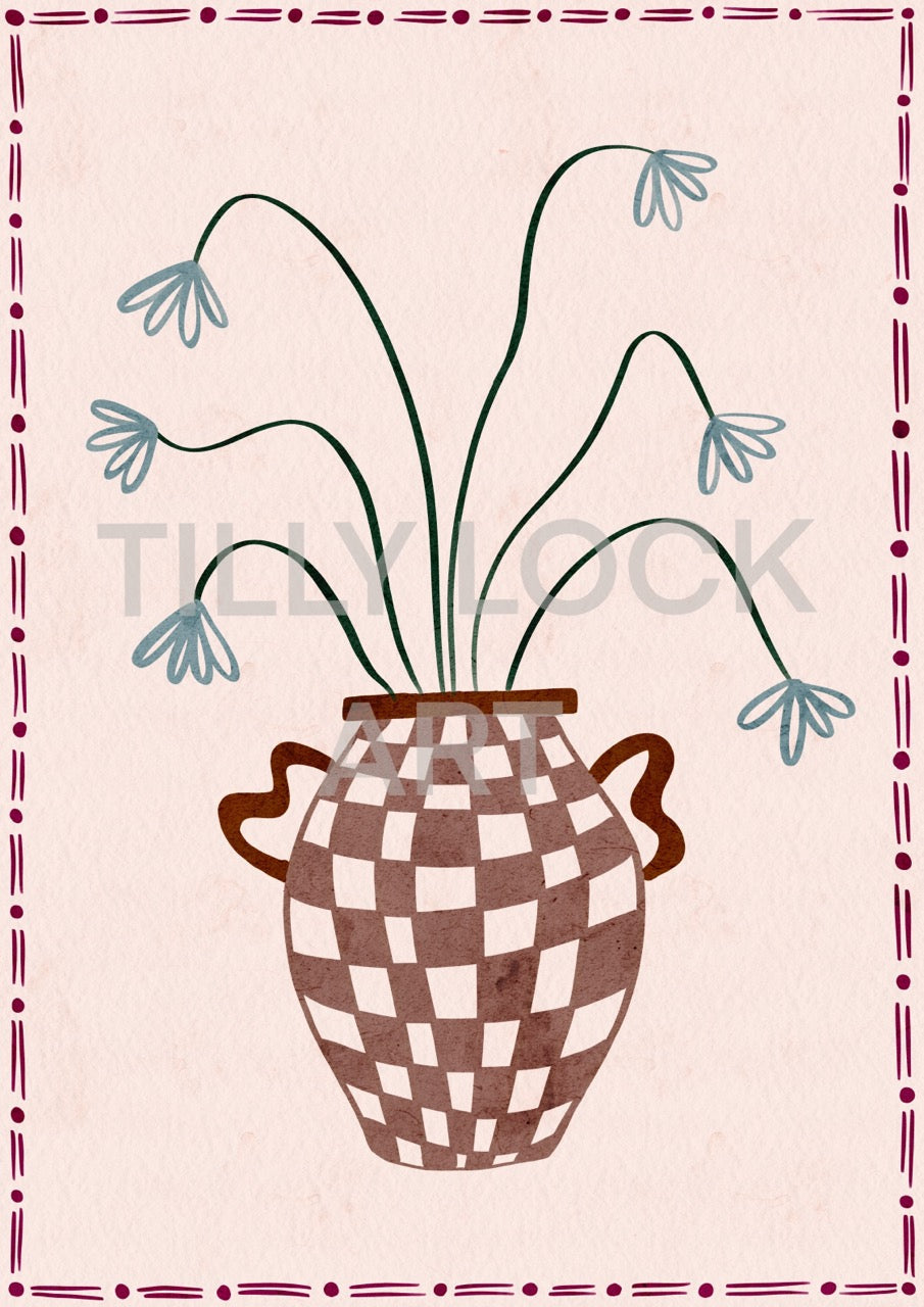 FLOWER POT ~ RED