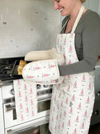 Double Oven Glove - 'Foxy lady' Foxglove