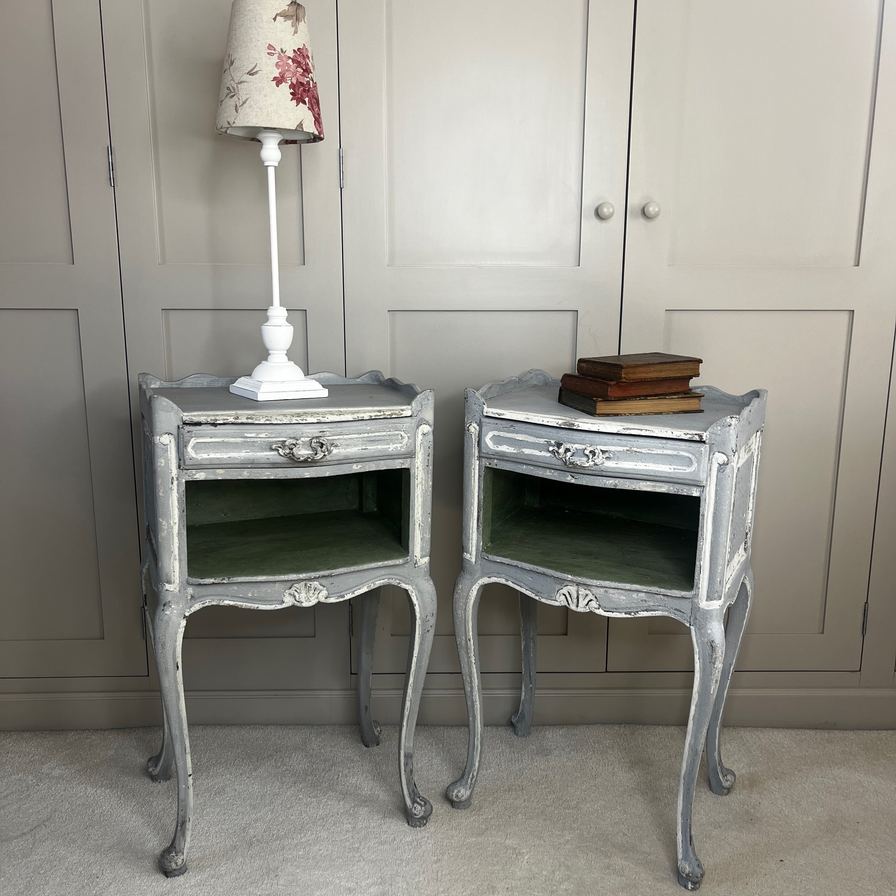 Pair of Vintage French Bedside Tables